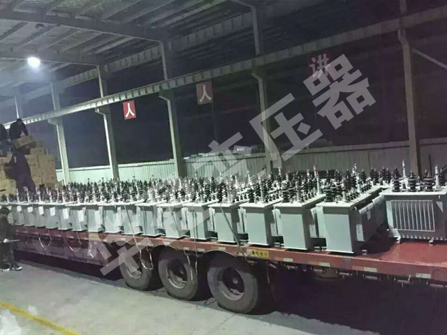 嘉峪关非晶合金变压器发货现场